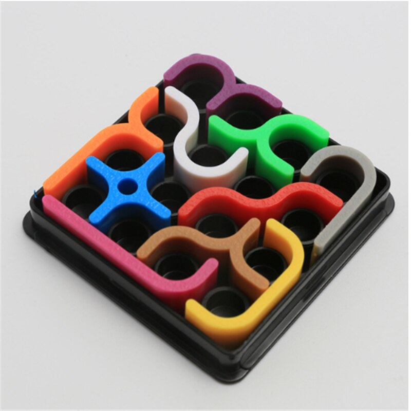 Creatieve 3D Smart Puzzel Crazy Curve Sudoku Puzzel Spel Geometrische Lijn Matrix Educatief Speelgoed Kinderen Leren Speelgoed: caise