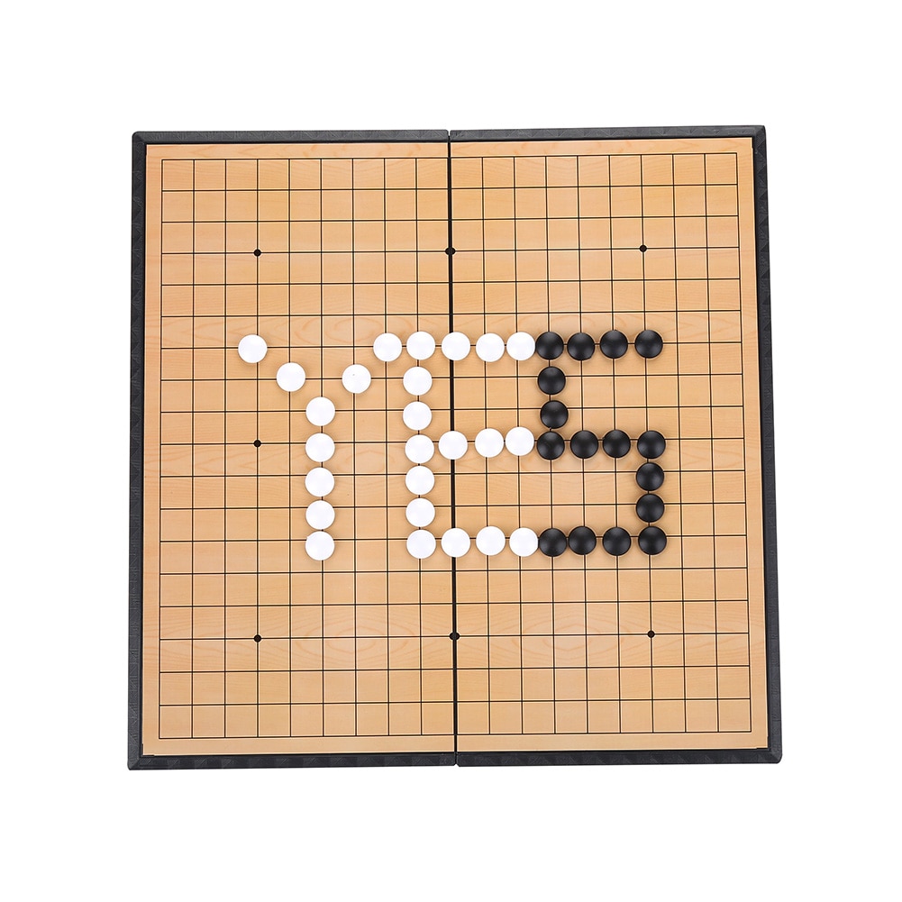 Go Game Set Permanent Magnet Folding Board Weiqi Educational Games Board Game Lightweight Easy To Carry Fit For Kids Teenager