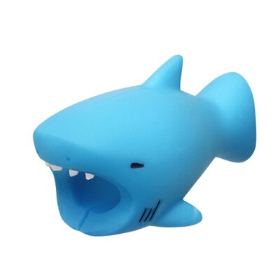 Søte tegneserier dyr bite kabel databeskytter fisk dinosaur hund shaper kabel opptrekker arrangør iphone ipad datalinje beskyttelse: Beige