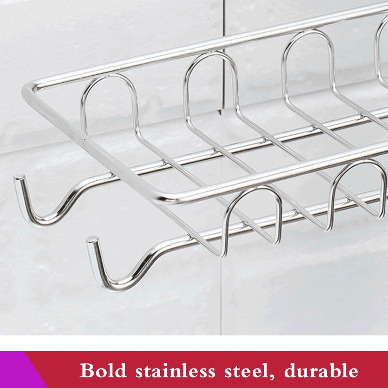 Stainless Steel Kitchen Sink Organizer Faucet Storage Rack Drain Basket Home Organization and Storage Kitchen Accessories