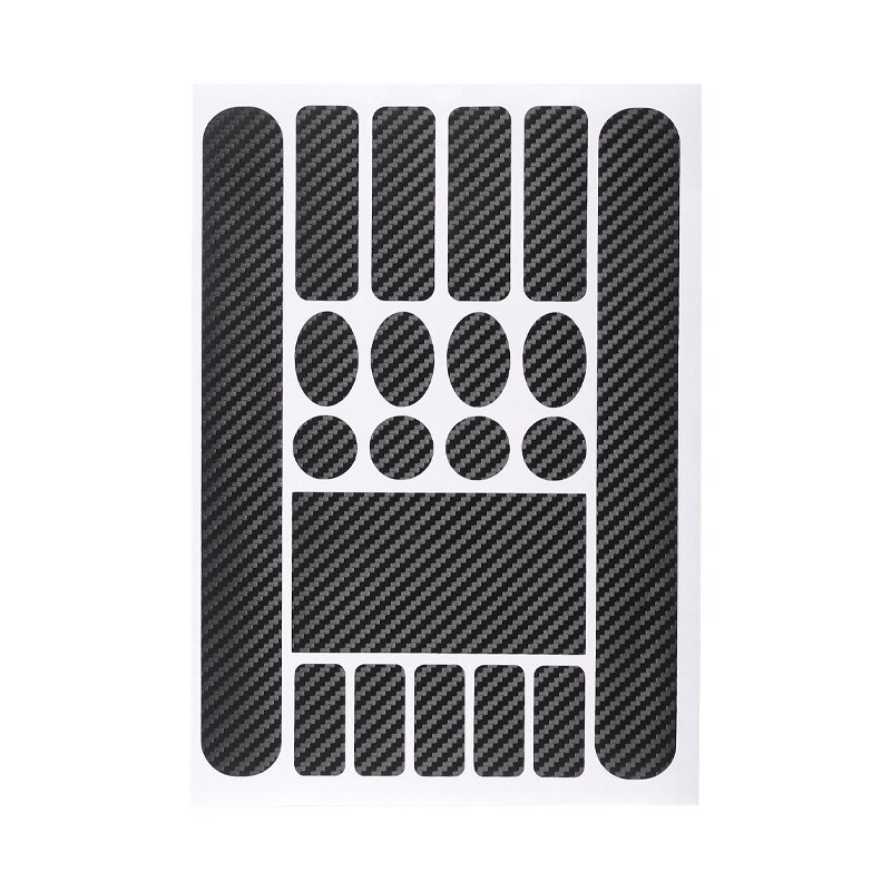 Mtb Frame Protector Racefiets Sticker Decal Fiets Beschermende Film Anti-Kras Voorvork Keten Bescherming Stickers: Carbon fiber black