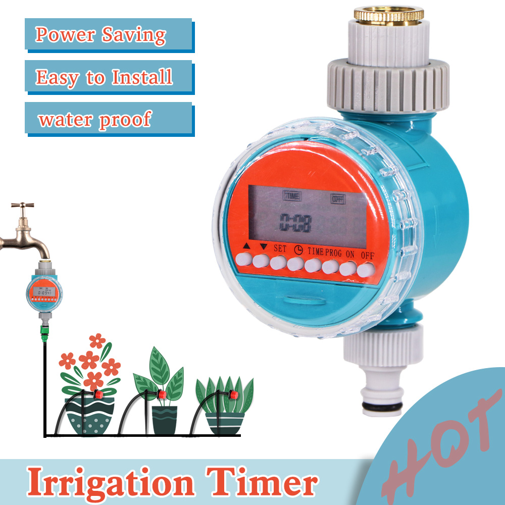 Garden Watering Timer Waterproof Power Saving LCD Digital Electronic Solenoid Valve Outerdoor Indoor plant Irrigation Controller