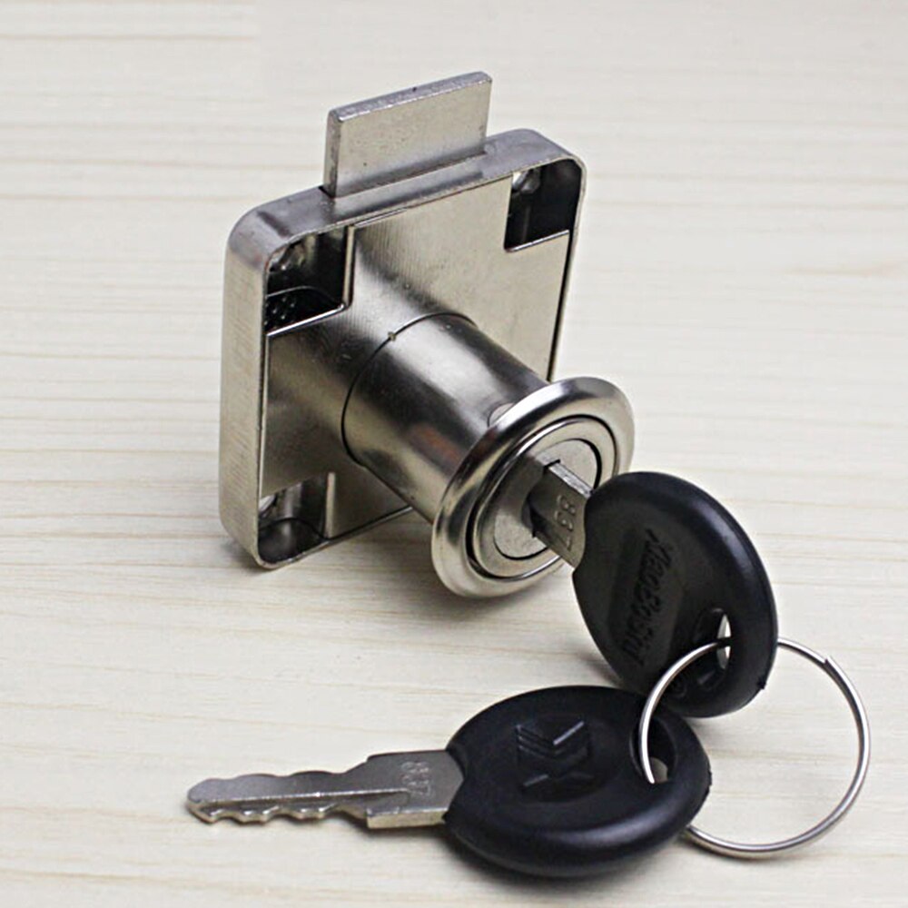 Convenient Drawer Lock Single Swing Office Cabinet Lock Door Lock Display Cabinet Lock With 2 Separate Keys