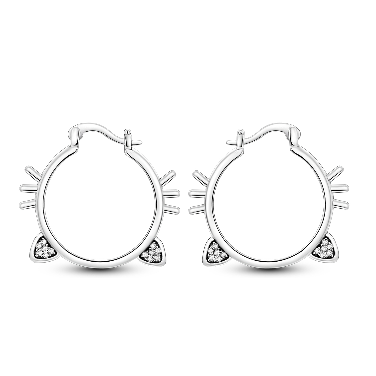925 örhängen i sterlingsilver med söt lata katter, djur, husdjur, smycken, ringörhängen för kvinnor, fina smycken för födelsedagsfest: Grön
