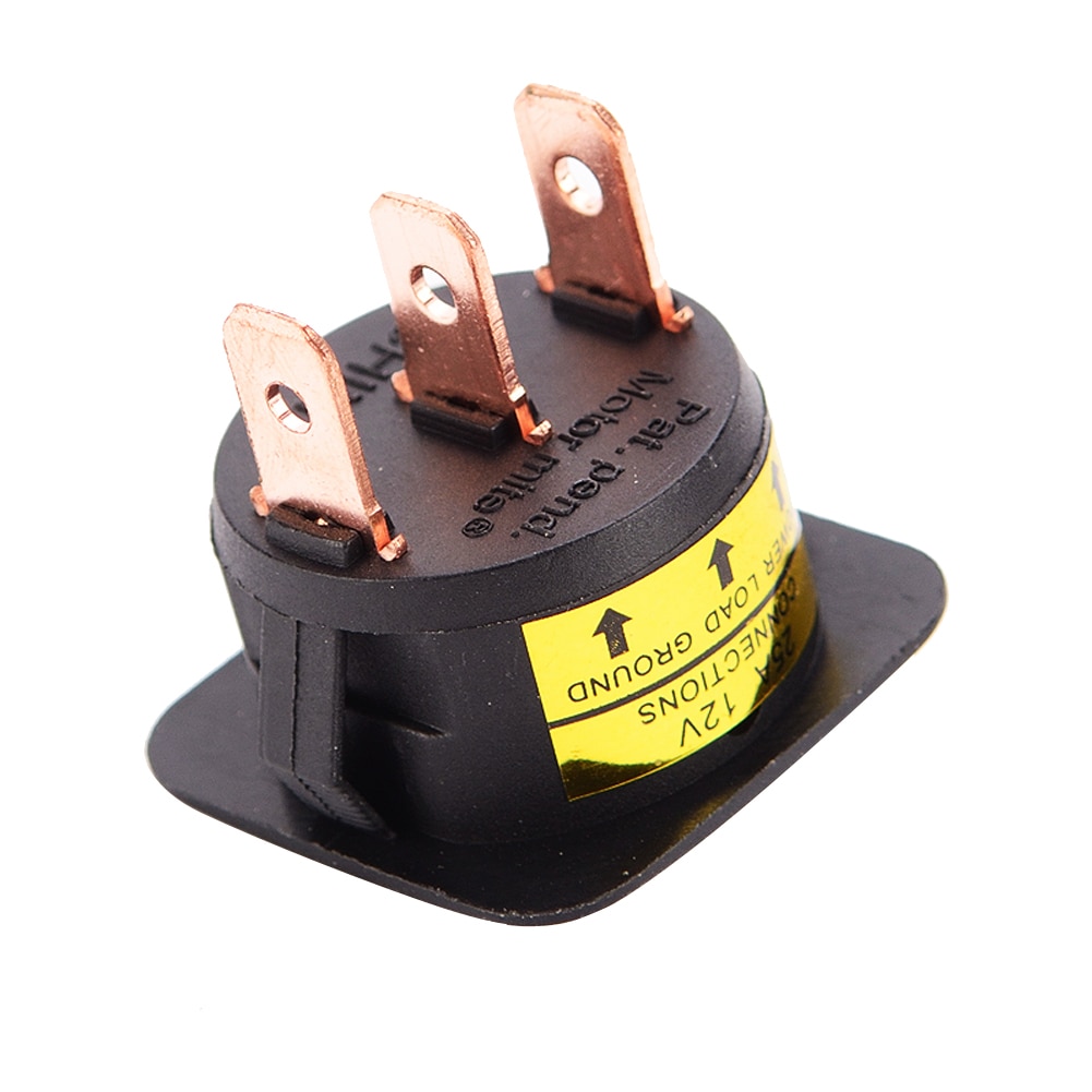 5 stuks 20 mm ON OFF ronde tuimelschakelaar, 6 A/250 VAC, 10 A, 125 VAC