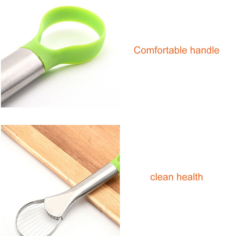 Avocado Messer Heimat Avocado Denuclear Separator Edelstahl Avocado schneiden Avocado Splitter Küche Spielereien Küche Liefert