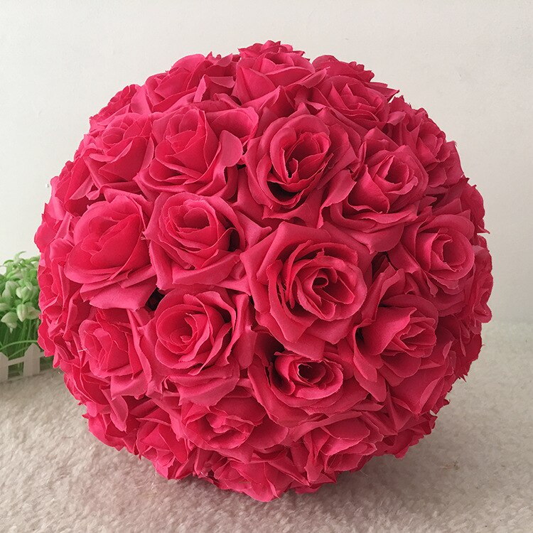 30cm Diameter Rose Flower Ball Home Office Supermarket Decoration Wedding Background Artificial Flower Ball: as photo 6