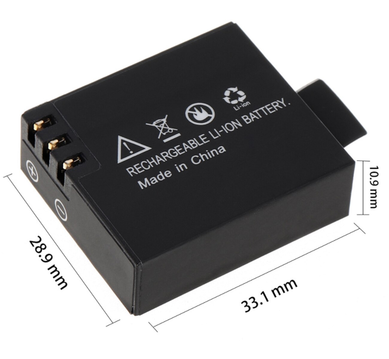 Batería y cargador USB Dual para cámara de acción Eken H9, H9r, H8, H8r, H8PRO, H3, H3r, GIT-LB101 Sports Ultra HD 4K