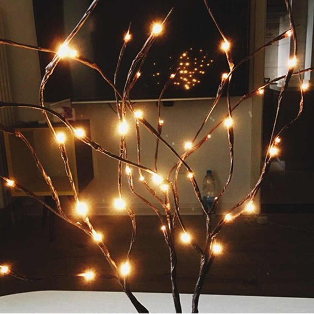 2021top Led Willow Tak Lamp Bloemen Verlichting 20 Lampen Home Christmas Party Garden Decor Товары Для Дома