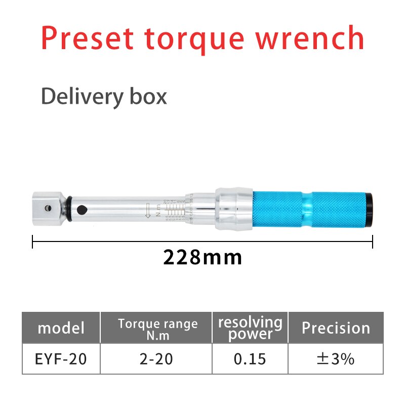 Preset Open End Interchangeable Torque Wrench Open End Spanner Torque Wrench 6N.m 20N.m 25N.m 30N.m 60N.m: 2-20N