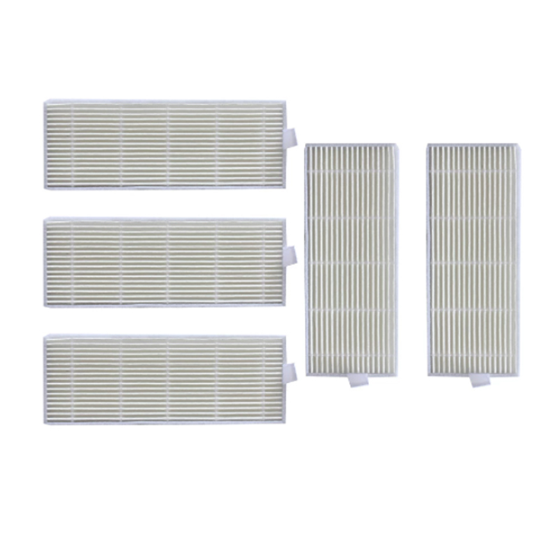 Main Side Brush HEPA Filter Mops for REDMOND RV-R500 Robotic Vacuum Cleaner Spare Parts Accessories: 5 HEPA Filter