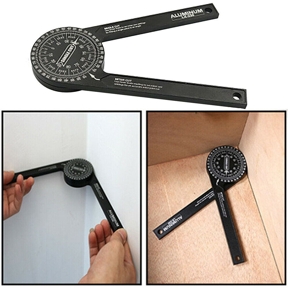 Miter Saw Protractor Angle Finder For Woodworking Aluminum Angle Measuring Tool For Trim Angle Duplicating Tool Miter Duplicator