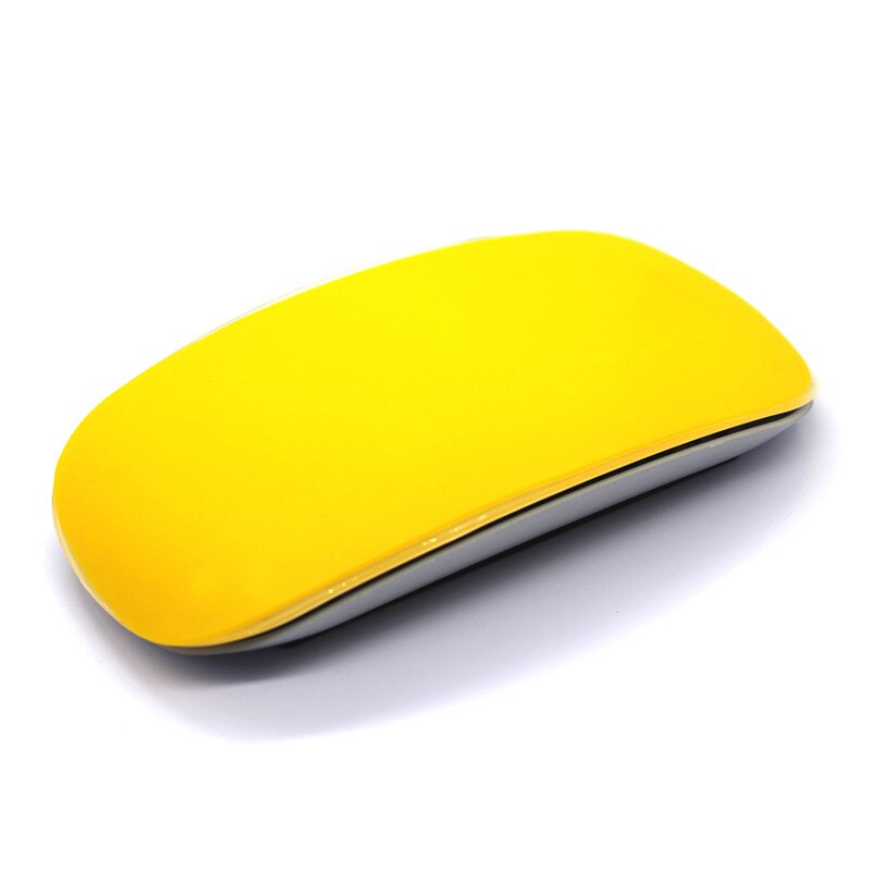 Color Silicone Mouse Skin Mouse Cover for Apple Macbook Air Pro 11 12 13 15 Protector Sticker Magic Mouse for Mac Mouse Film: Yellow