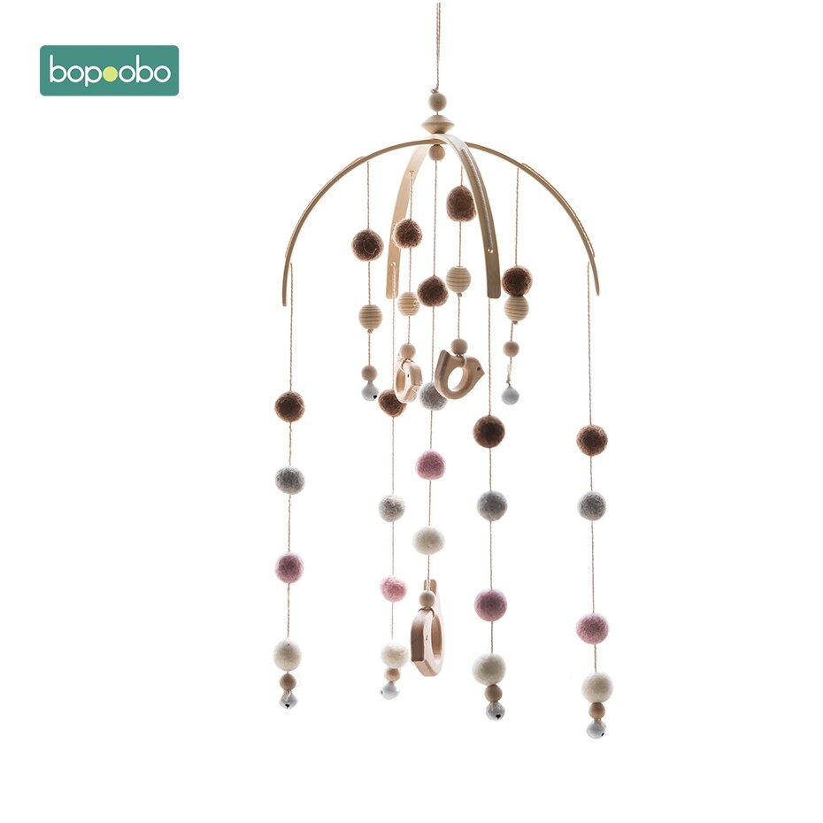Bopoobo Baby Mobiele Opknoping Rammelaars Speelgoed Wind-Up Music Box Hanger Diy Opknoping Babybedje Mobiele Bed Bel Speelgoed houder Arm Beugel: Bird Set