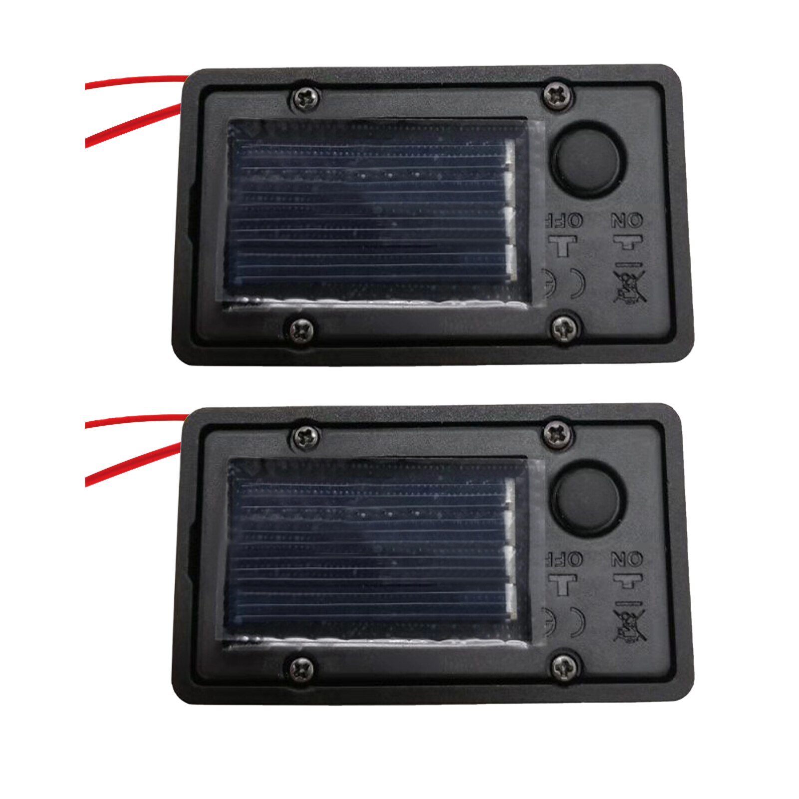 2pcs/pack Case Easy Install Led Battery Box Hanging Lantern Container Pathway Accessories Solar Lamp Outdoor Garden