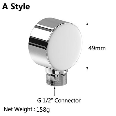 Water Outlet Spout Solid Brass Concealed Shower Plumbing Hose Connector: A style