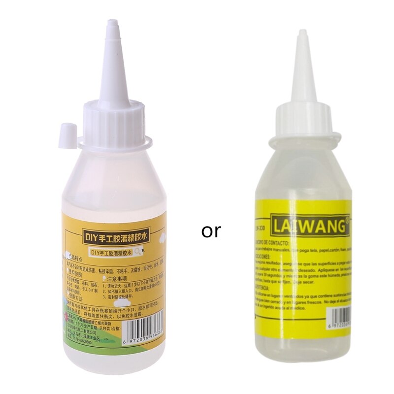 20/50/100ml Liquid Glue Alcohol Adhesive Textile Fabric Stationery Scrapbooking
