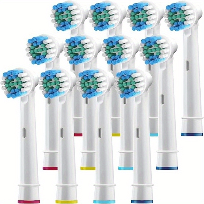4/12/16/20 pçs cabeças de escova de dentes de substituição compatíveis com oral-b braun cabeças de escova de dentes elétrica profissional cabeças de escova: Marfim