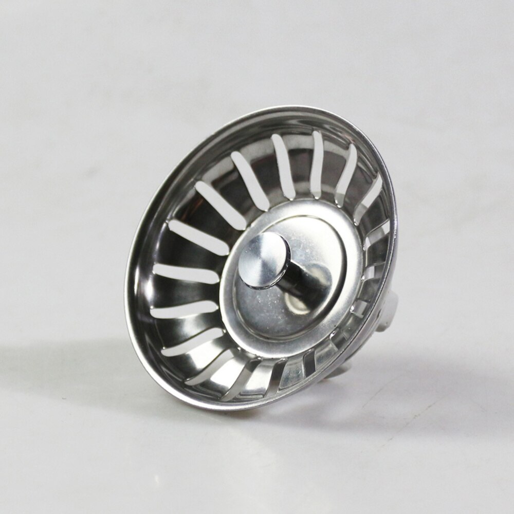 Gootsteen Zeef Roestvrijstalen Keuken Vuilophaal Zeef Sink Afvoer Catcher (Zilver)