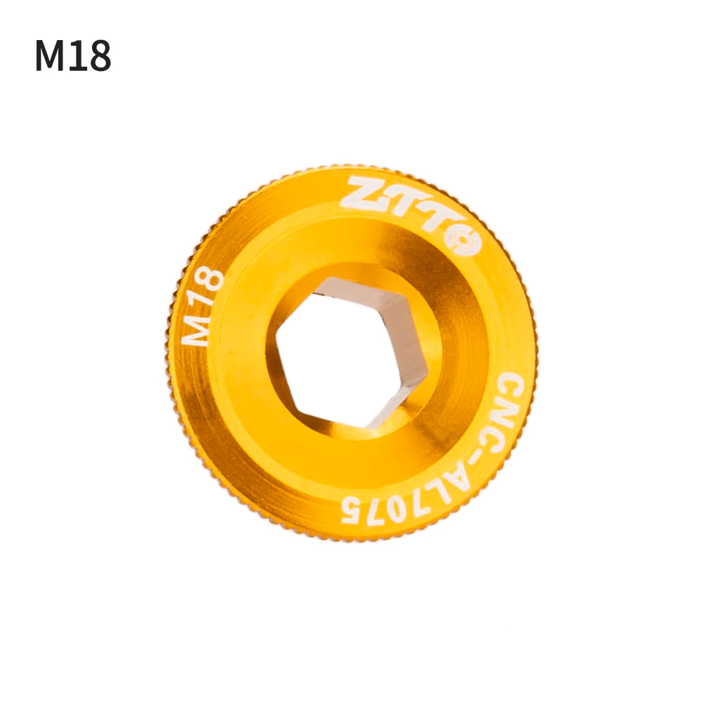 ZTTO-perno de brazo de manivela de bicicleta, tapas de tornillo de manivela de aleación de aluminio, tornillos de cubierta de manivela de bicicleta de montaña y carretera M20 M19 M18 Universal para M6000 105: Transparente