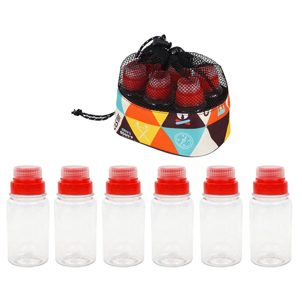 6x Würze Krug Öl Flasche Können Menage Aroma Innen Gewürze Soße Halfter: Pro flüssig 