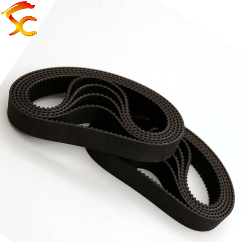 HTD 3M Riem 3M-375 lengte 375mm Tanden 125 gesloten lus rubber Drive Riem breedte 6mm/10 mm/15mm