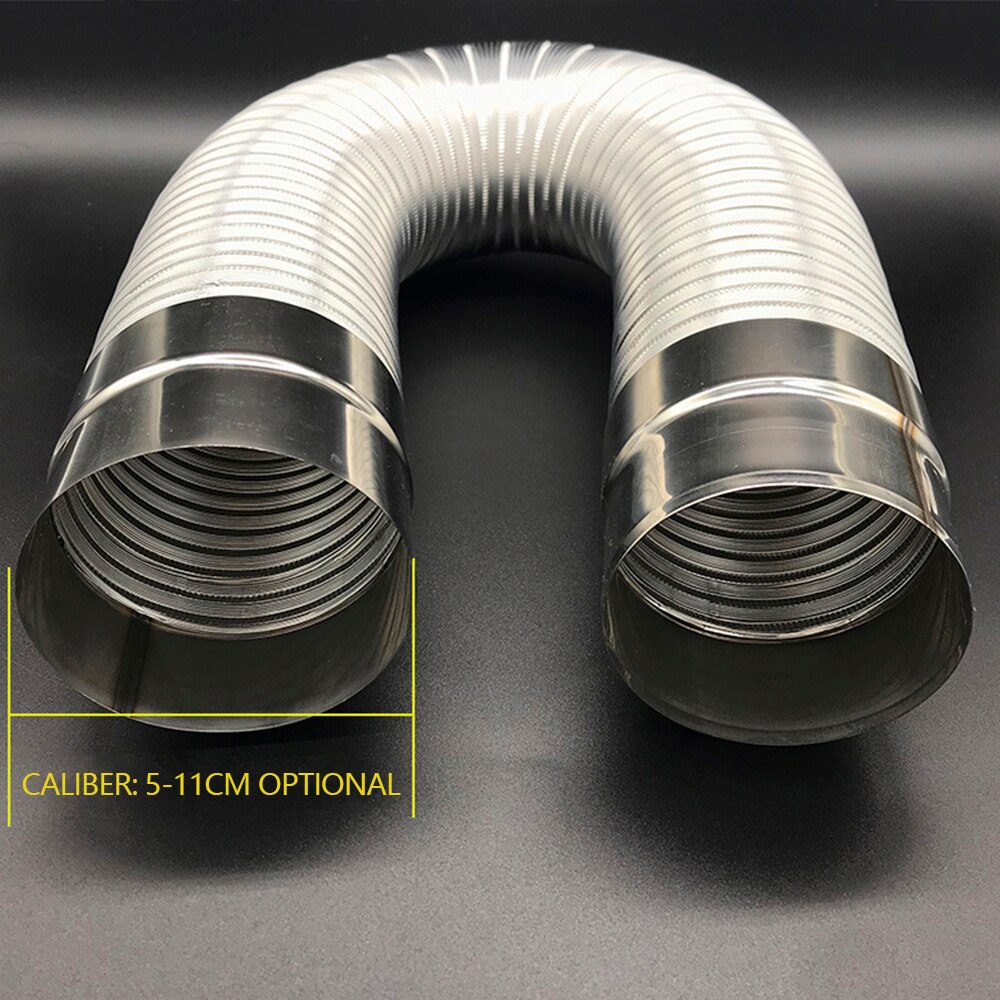 Fireproof gas water heater stainless steel 150mm aluminum strong universal exhaust pipe / extension tube length