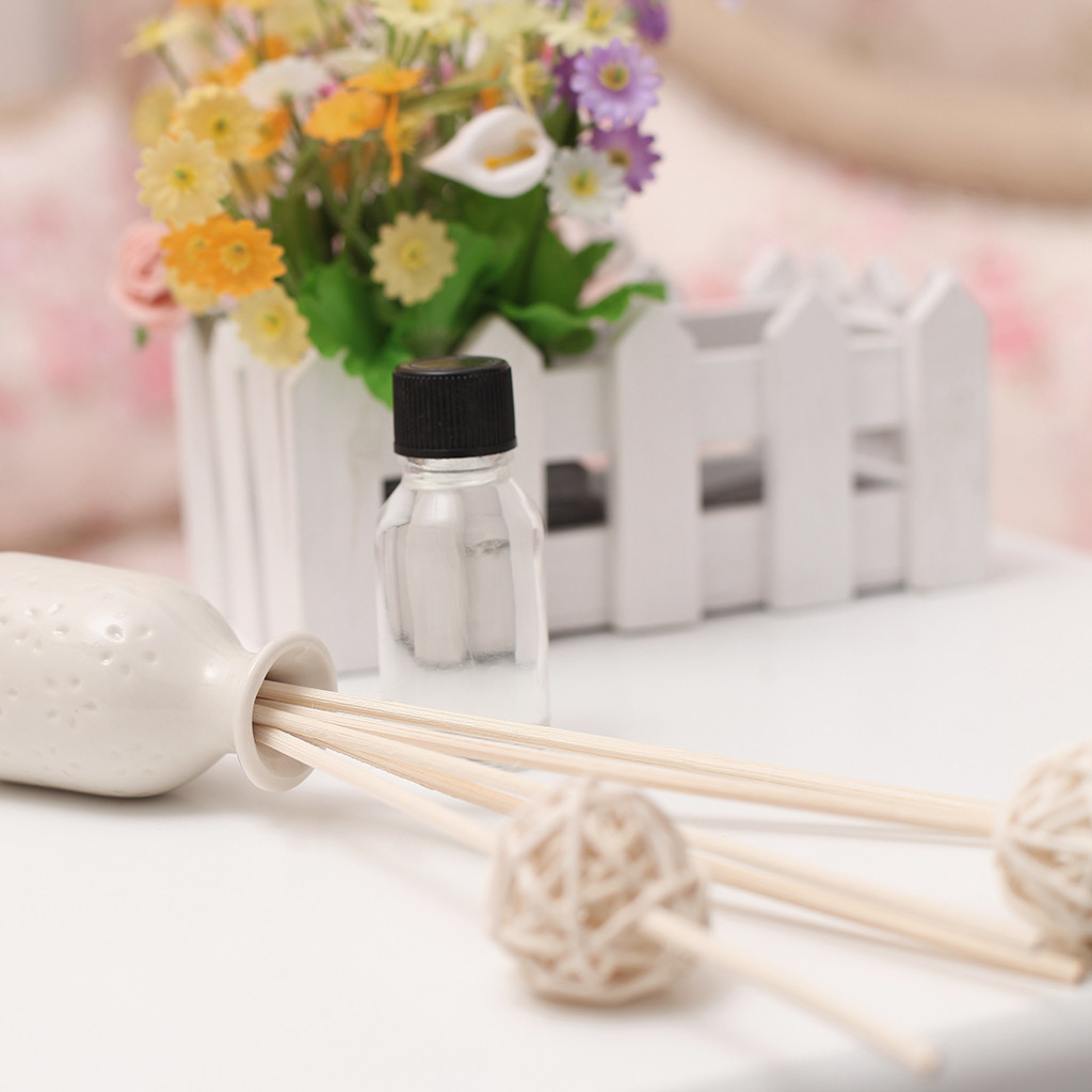 DIY Aromatherapy Set Reed 30ML Oil Diffusers With Natural Sticks Delicate Ceramic Bottle And Scented Oil Home Decoration