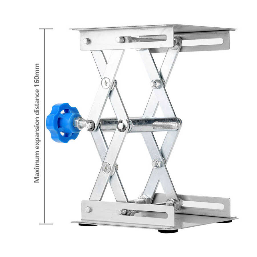 100x100x160mm Lifting Platform Stainless Steel Adjustable Laboratory Lifting Platform Stand Scissor Rack