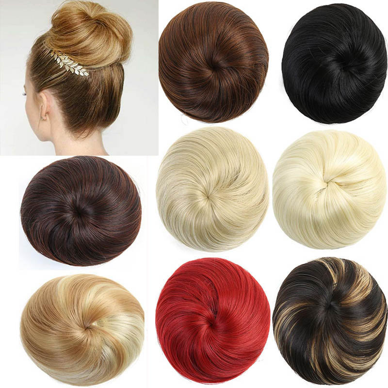 MANWEI Elastische Chouchou Extensions Haar Lint Paardenstaart Haar Bundels Updo Haarstukken Buns Koord hoofddeksels