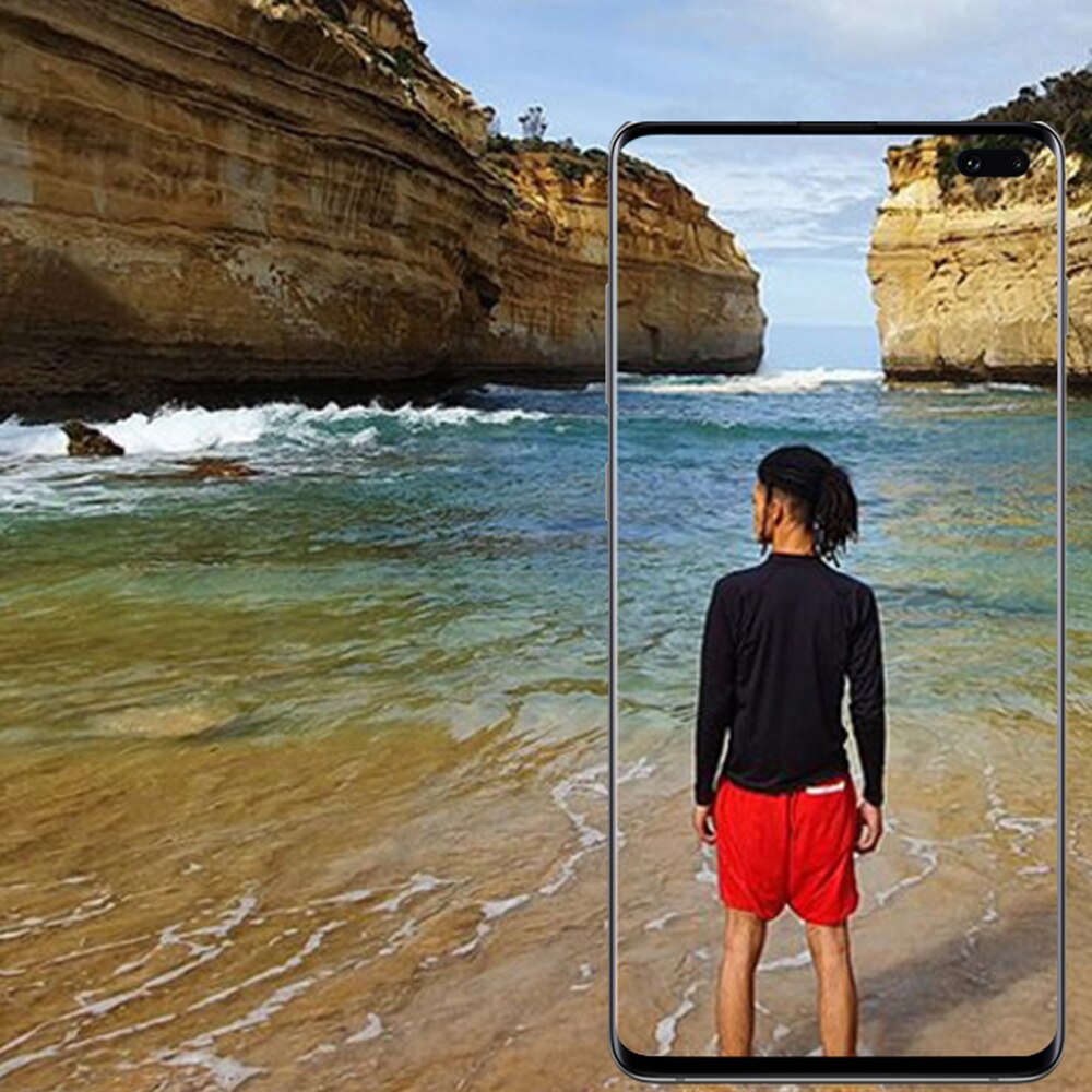 Film de protection d'écran anti-empreintes digitales en verre trempé pour Samsung Galaxy S10 S10 Plus