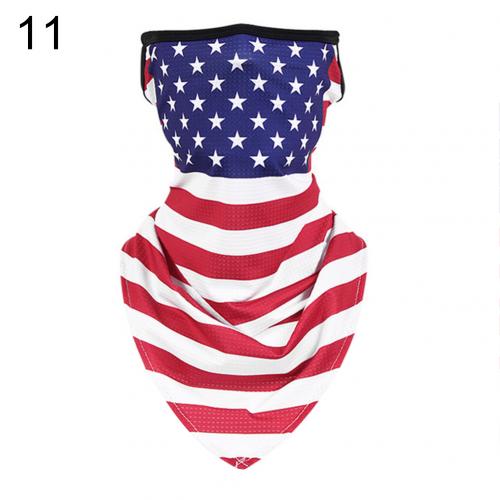 Spandex Flame Teeth Print Breathable Dust Proof Anti UV Face Cover Bandana Neck Gaiter: 11