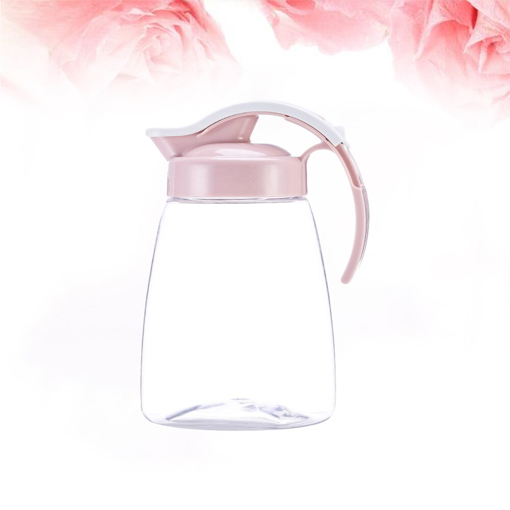 Dryck förvaringsbehållare värme kallvatten kanna plast juice kanna hushåll tekanna vattenkokare - storlek l (rosa)