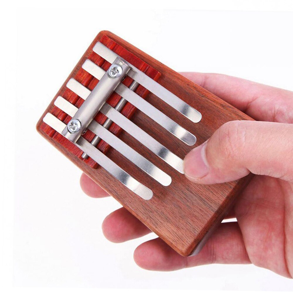 17 Toetsen Piano Hout Mahonie Body Muziekinstrument Met Leren Boek Hamer Voor Beginner Kalimba Tas