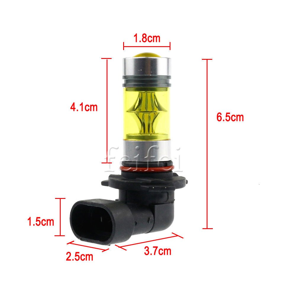 2X H8 H11 H11 9005 HB3 9006 HB4-phare antibrouillard automobile 2835 H7 H1 H3 Canbus DRL | Phare antibrouillard pour la conduite de voiture, 20 100W 12V blanc jaune