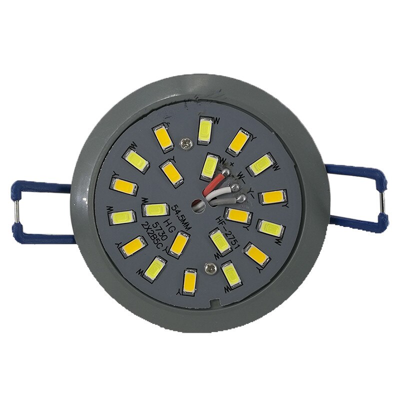 Led spotlight pære direkte plug-inintegreret lys kop 5w dobbelt farve loft forsænket paraply erstatte krystal lyskilde