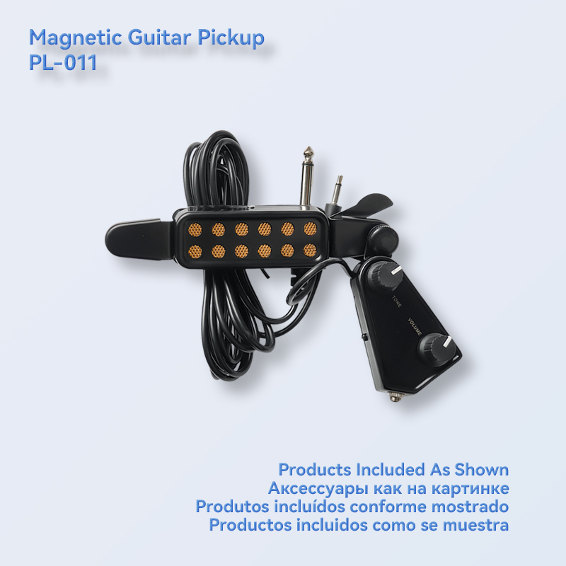 Gitaar Pick-Up Plug En Play Akoestische Elektrische Transducer Voor Akoestische Gitaar Magnetische Pick-Up Kabel Lengte 3 M Gitaar Accessoires: WHITE