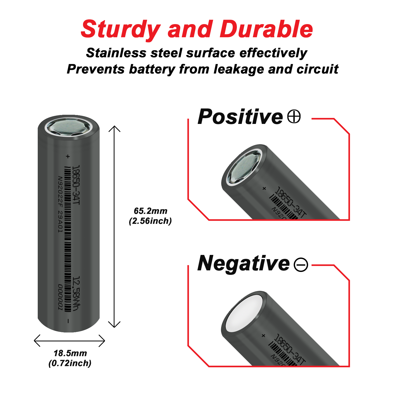 Original 18650 Battery Rechargeable 3.7V 3400mAh 1C Discharge Li-ion Batteries for Power Bank Flashlight Batteries Toy