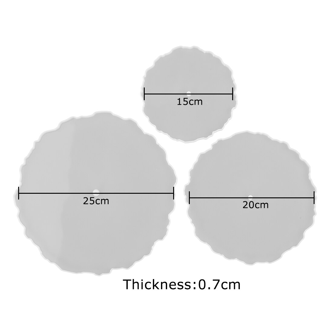 Three-Layer Cake Tray Fruit Table DIY Silicone Mold Resin Epoxy Coaster Epoxy Mold Resin Casting Molds: 02