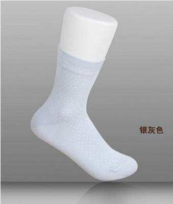 Korte zijden sokken in de lente en zomer, comfortabele luchtslang , 75%  zijden: Zilver