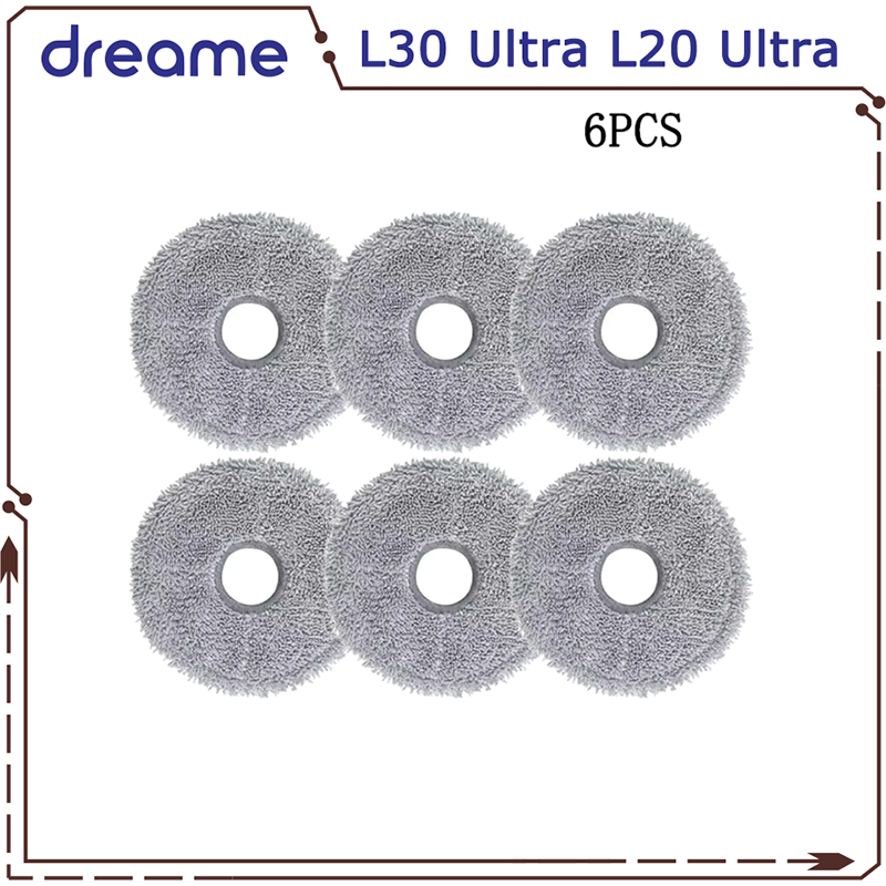 Dreame L20 Ultra L30 Ultra X20 Pro Robot Vacuum Parts Main Side Brush HEPA Filter Mop cloth Pad Dust Bag Spare accessories: Dark Khaki