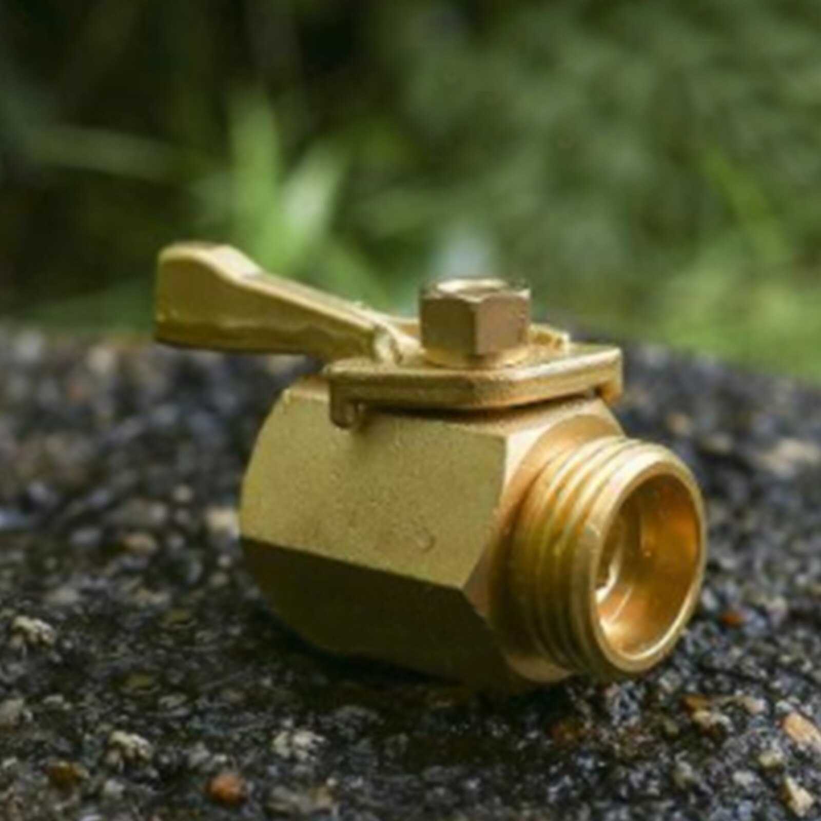 Heavy Duty Brass Shut Off Valve- 3/4 Inch Solid Garden Hose Shut Off Valve Fit All Garden Hose Connector-Set Of 2 Hose