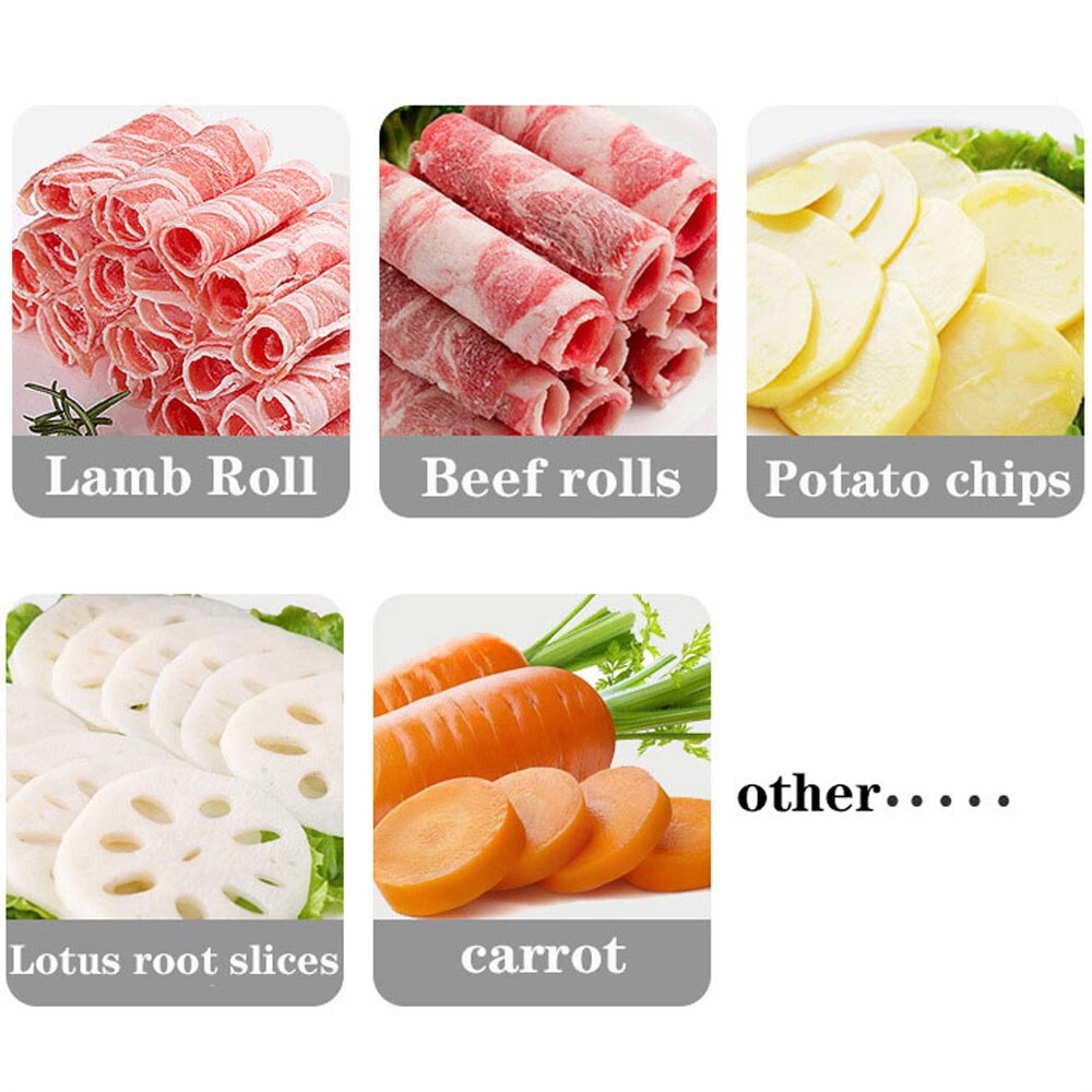 Kitchen Tool Meat Slicing Machine Multifunctional Stainless Steel Cutting Machine Manual Thickness Adjustable Food Slicer Gadget