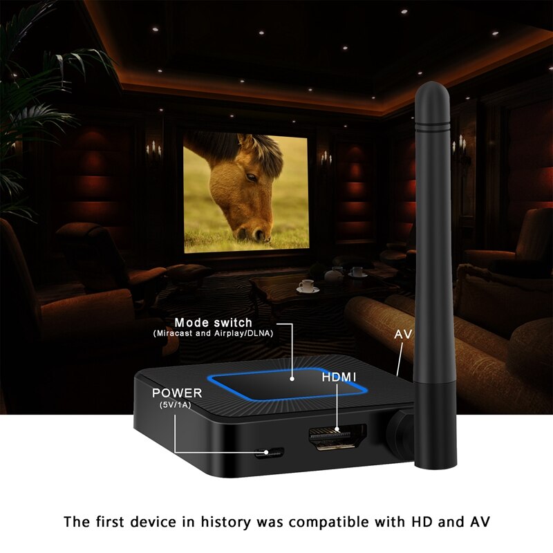 AM05-Q4 Wireless Display Adapter 5G WIFI Dual-Band Phone with the Same Sn Device for iPhone Android Phone