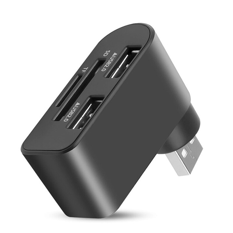 Usb 2,0 Naben 2 Hafen USB Energie Schnittstelle mit TF SD Kartenleser für NotebookComputer Laptop Zubehör USB Hub