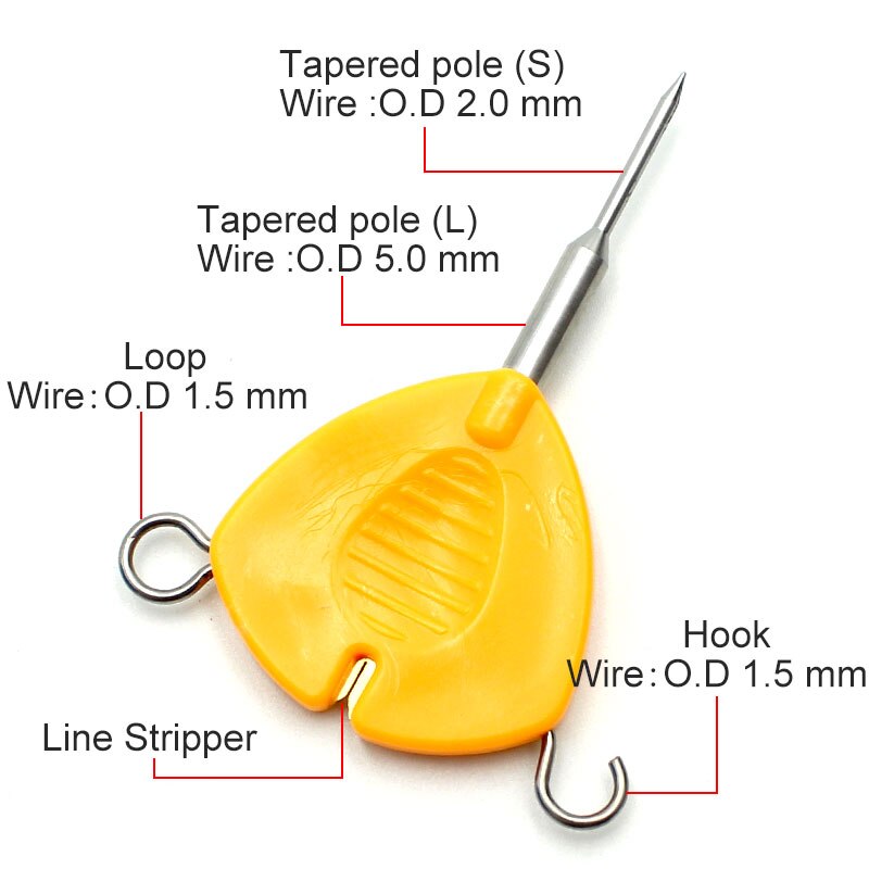 Carp Fishing Hook Knotting Tool &amp; Tie Hook Loop Making Device &amp; Hooks Decoupling remover Carp Fishing Accessory: Default Title