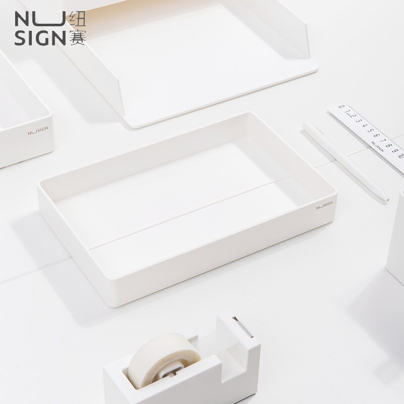 Nusign DIY Combination File Stationery Holder Files Storage Box Multi-layer Rack Information Finishing Storage Shelf For Office