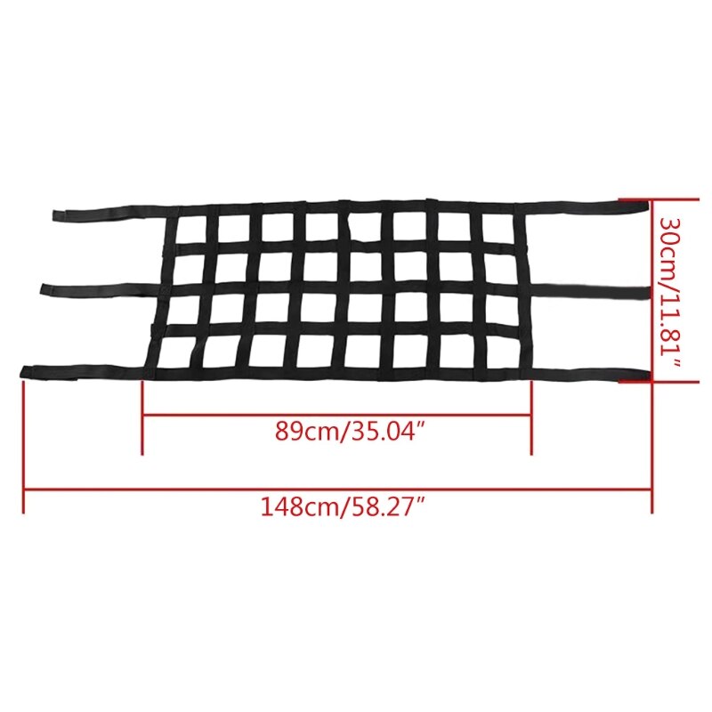 Heavy Duty Cargo Net Cover For Je ep Wrangler 07-18 Multifunctional Top Roof Storage Hammock Cover