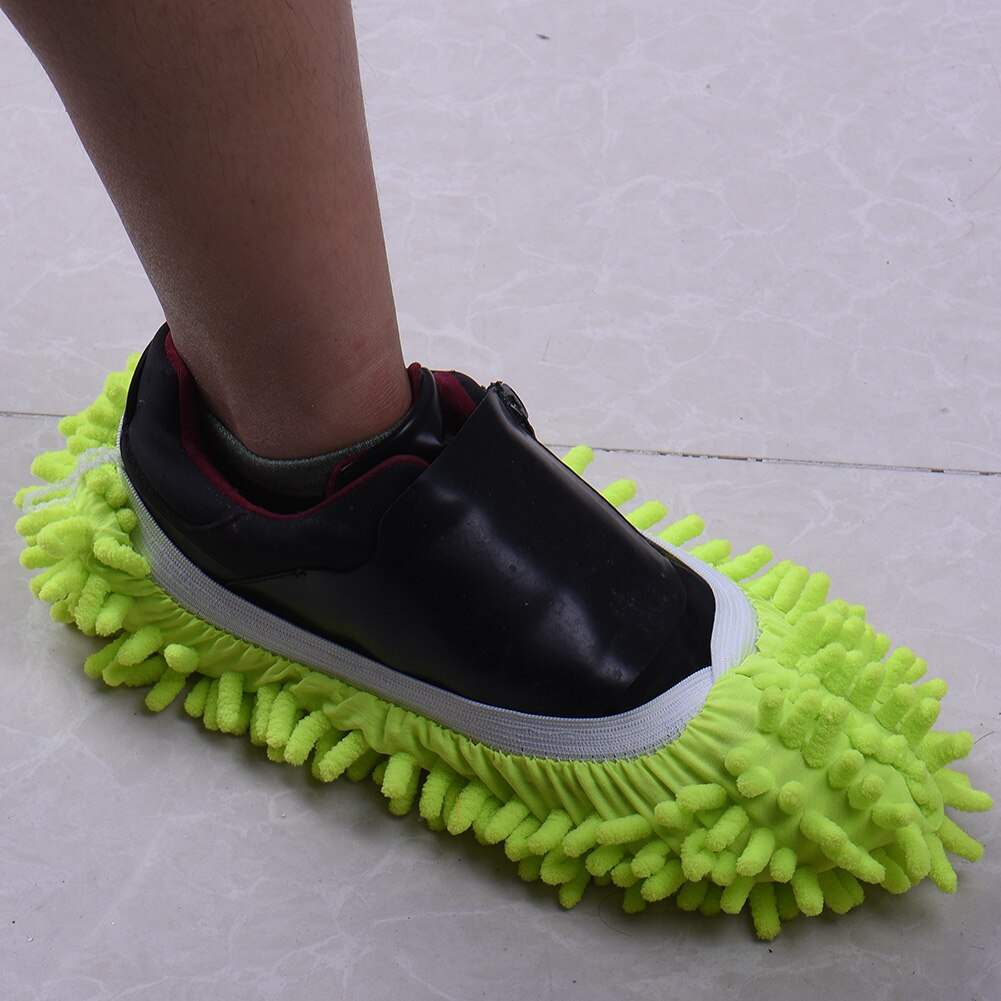 1 Piece Microfiber Mop Floor Cleaning Lazy Fuzzy Slippers House Home Flooring Tools Shoes Bathroom Kitchen Cleaner