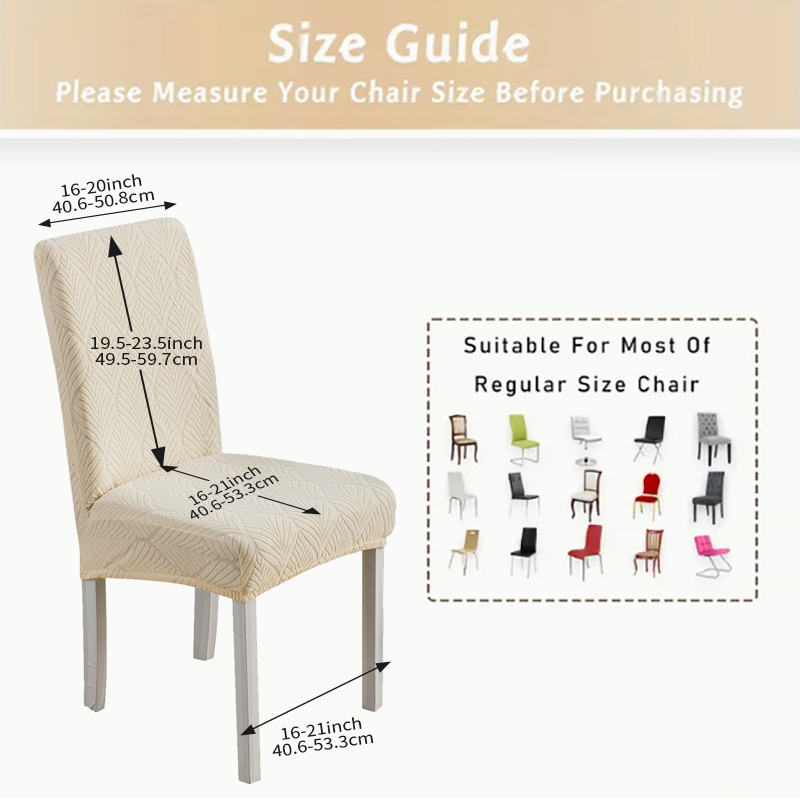 1/2/4/6pcs Waterproof chair cover suitable for all seasons and scenes high elasticity suitable for a variety of chair types.